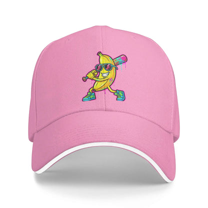 Banana Funny Baseball Drip Ice Cream Casual Baseball Cap
