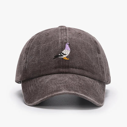 Embroidery Pigeon Design Spring vintage Baseball caps Men Women