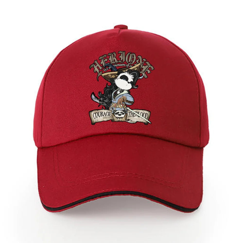 Summer Baseball Cap Solid Cotton Sun Hat Samurai Print