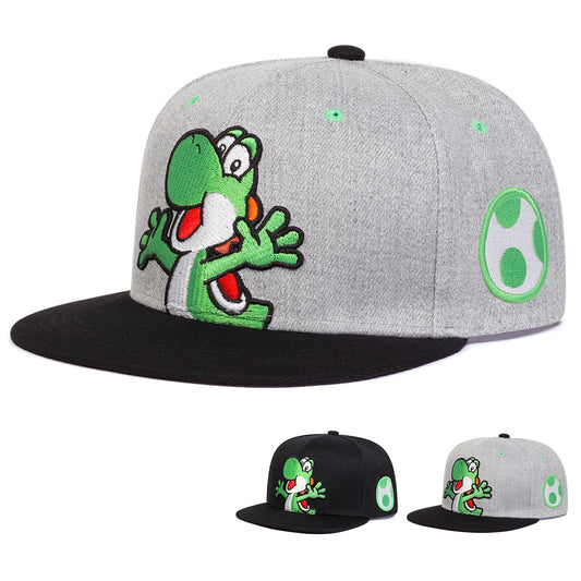 Unisex Dinosaur Embroidery Hip-hop Hats Snapback Caps
