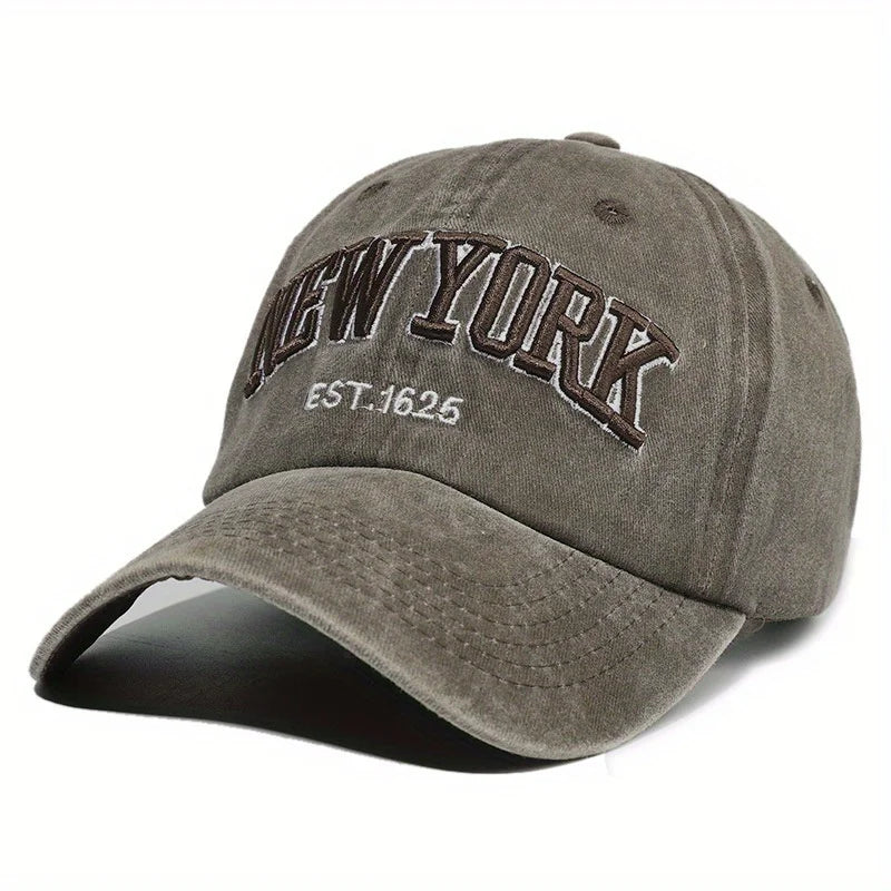 Embroidered Letter Baseball Cap For Men And Women