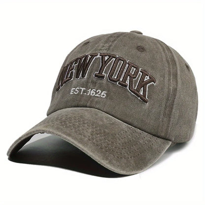 Embroidered Letter Baseball Cap For Men And Women