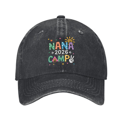 Nana Camp 2026 Family Vacation Summer Camping Unisex Style Baseball Caps