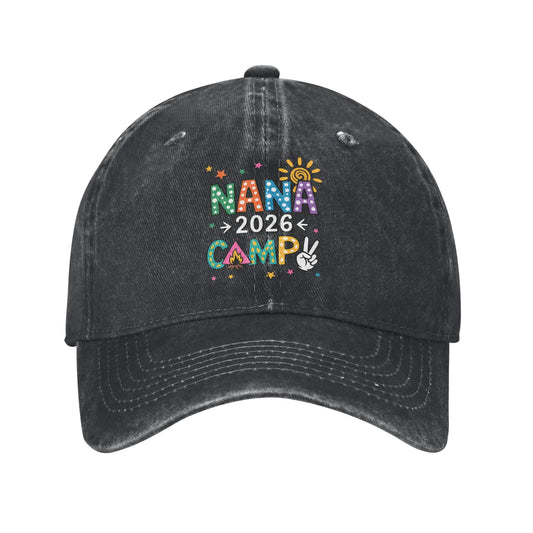 Nana Camp 2026 Family Vacation Summer Camping Unisex Style Baseball Caps