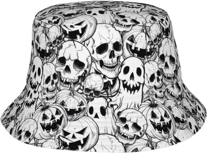 Cartoon Pumpkin Halloween Bucket Hat Pumpkin Hat Cap