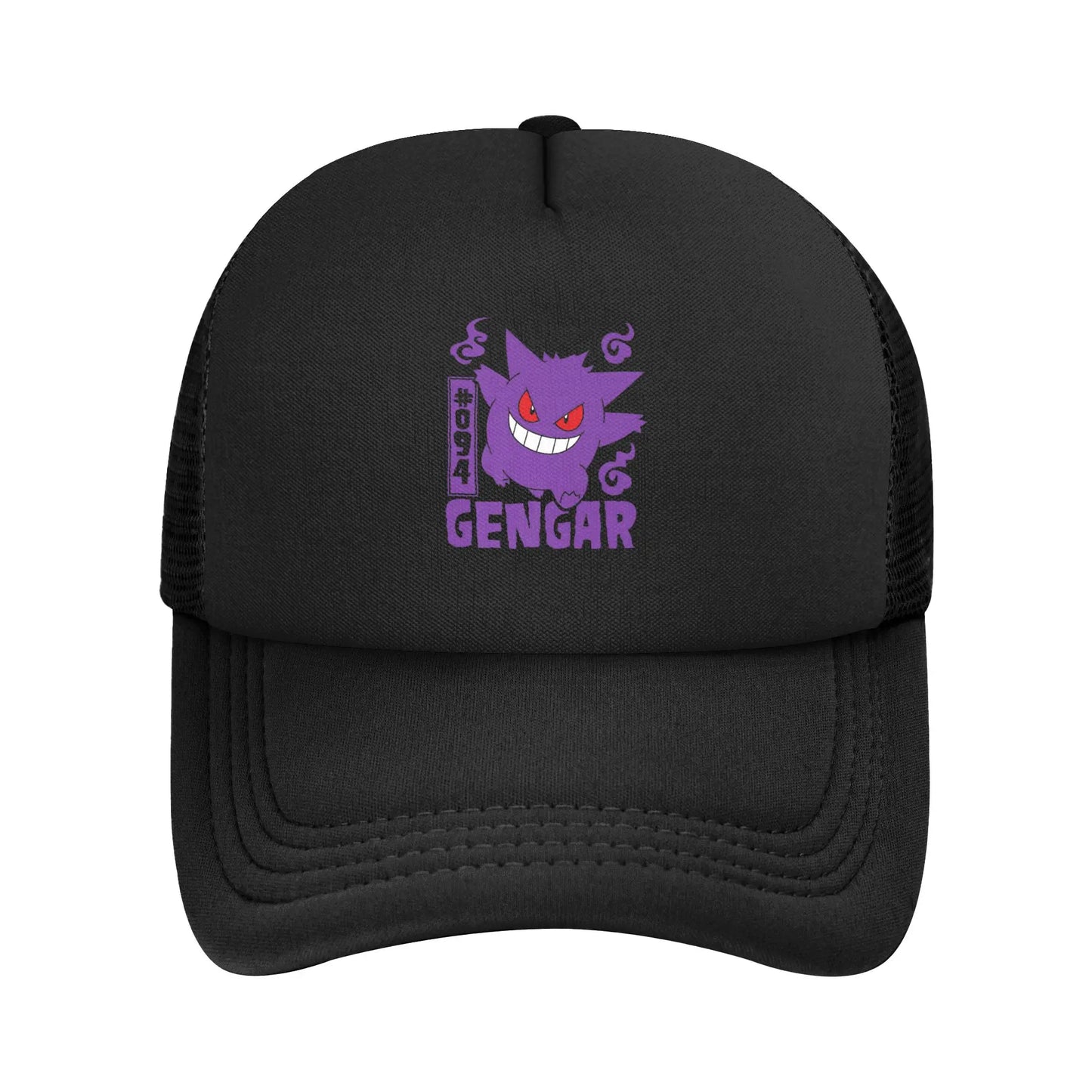 Unisex Pokemoned Gengar Trucker Hats Mesh Baseball Cap