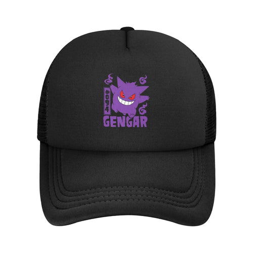 Unisex Pokemoned Gengar Trucker Hats Mesh Baseball Cap