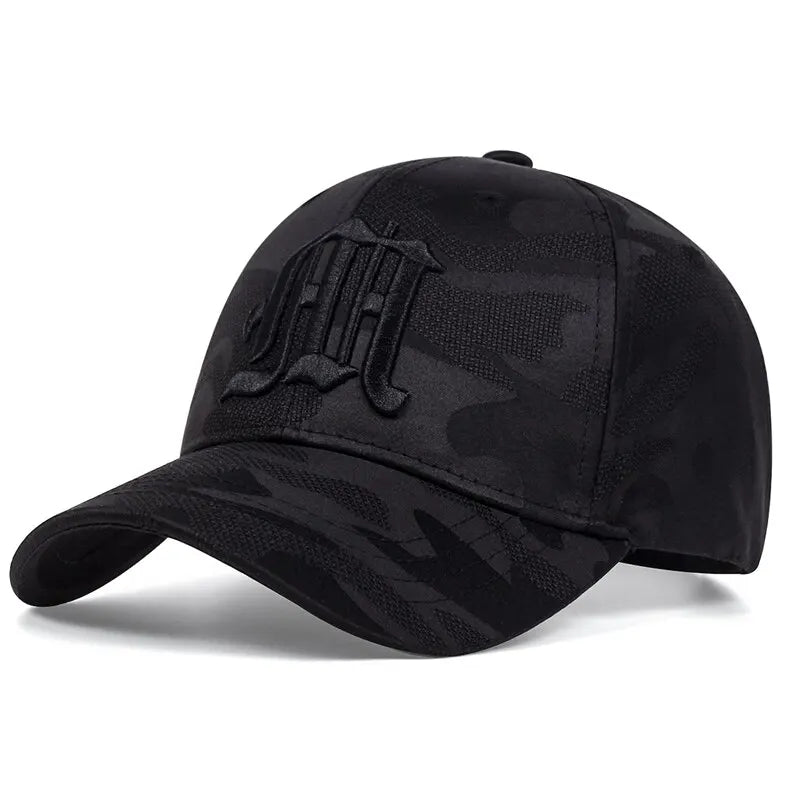 Fashion Gothic Letter M Embroidery Baseball Caps