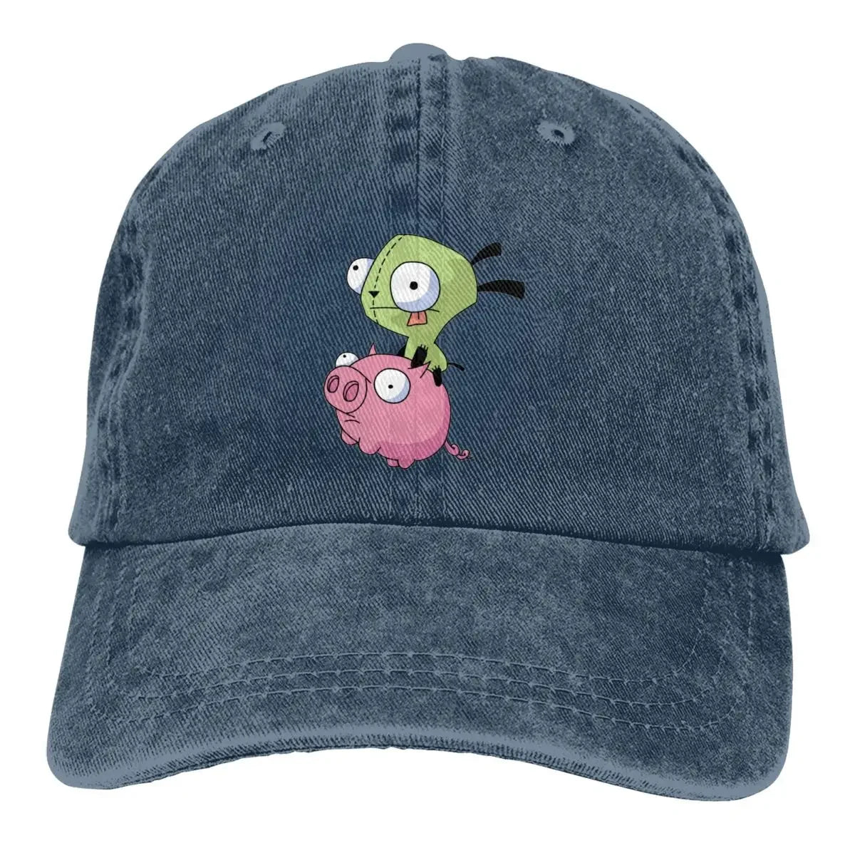 Gir Riding A Pig Invader Zim Merch Unisex Baseball Cap