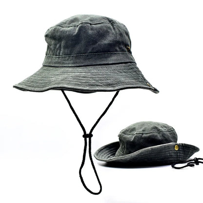 New Washed Cotton Bucket Hats Spring Summer Men Women Panama Hat Fishing Hunting