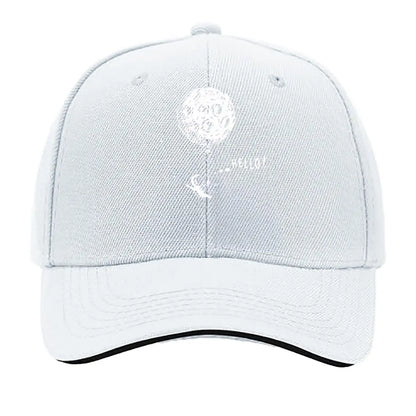 Space Themed Astronaut Moon Balloon Hello Sandwich Baseball Cap