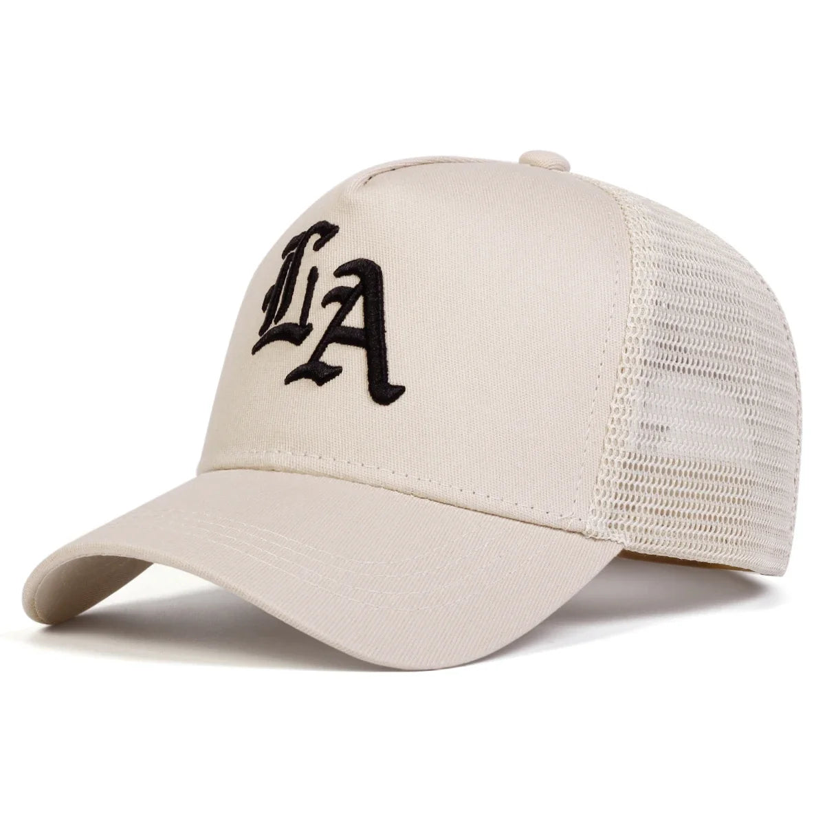 Unisex LA Letter Embroidery Baseball Net Caps Hip Hop Cap