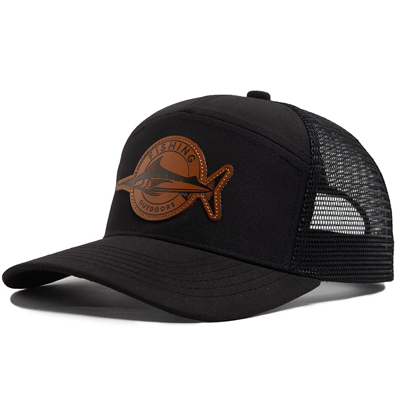 Shark Leather Label Men's Baseball Cap