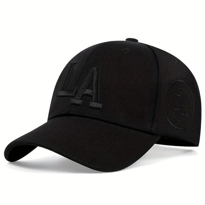 Unisex LA Letter Embroidery Baseball Caps Sunscreen Hat Sports Golf Cap