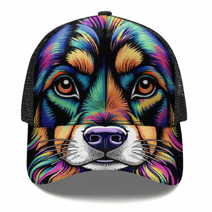 Atlas Mountain Dog Aidi Custom Flat Brim Cap Sun Hat Baseball Hat