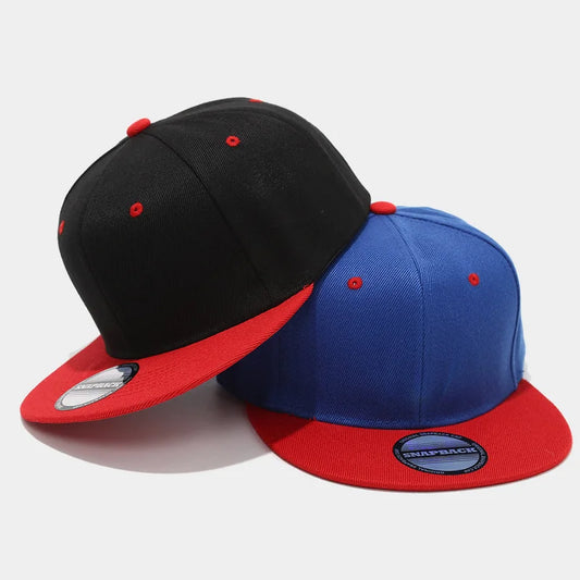Two-Color Block Hip-Hop Cap Snapback Cap For Men And Women