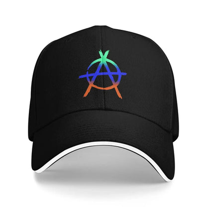 Unisex Baseball Hats Anarchy Logo Outdoor Streetwear Summer Sports Baseball Caps