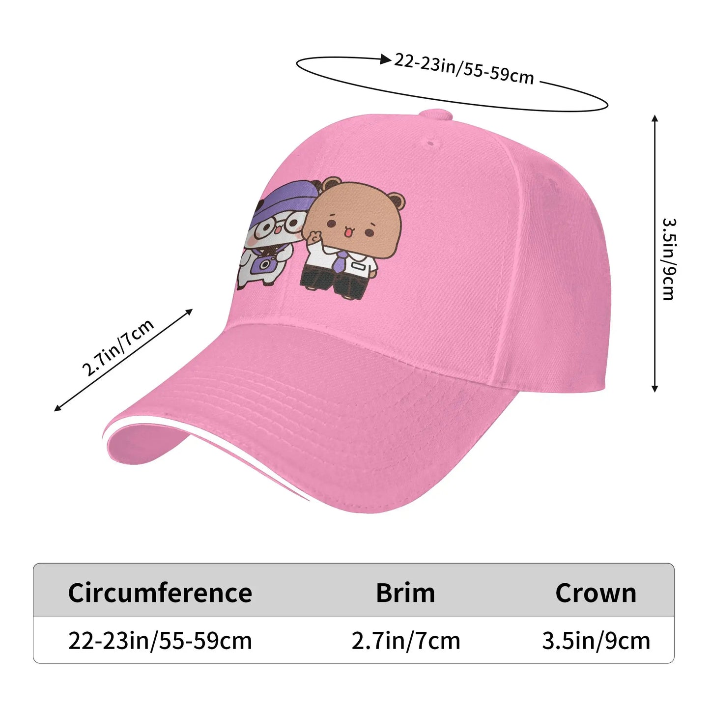 Bear And Panda Bubu Dudu Balloon Sun Baseball Cap