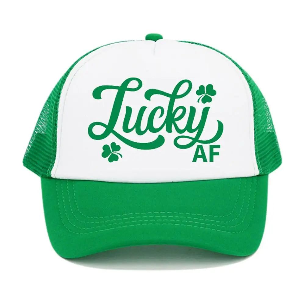 Casual Green Velvet Clover Shamrock Hat Baseball Cap