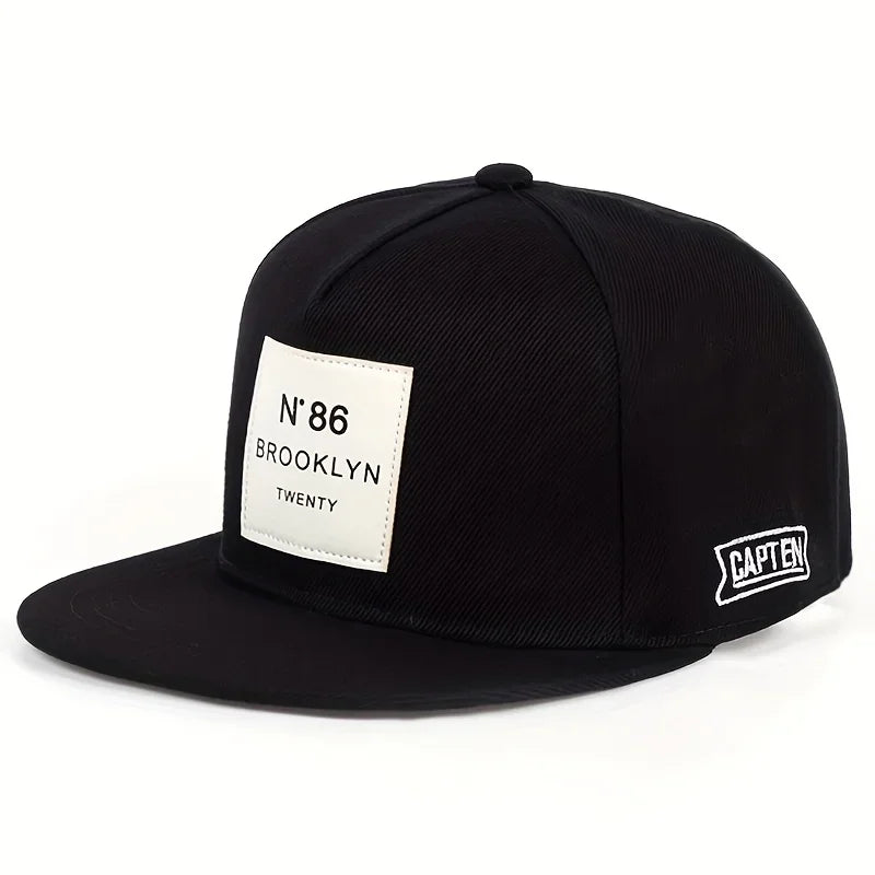 Unisex BROOKLYN Label Hip-hop Hats Adjustable Casual Snapback Caps