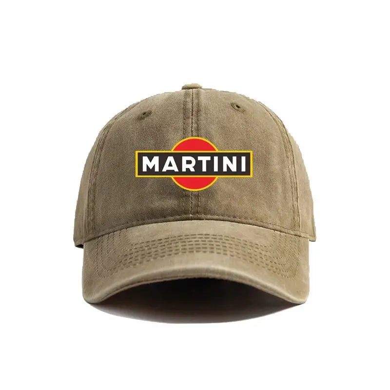 Martini Racing Baseball Caps Distressed Hats Cap Men Women