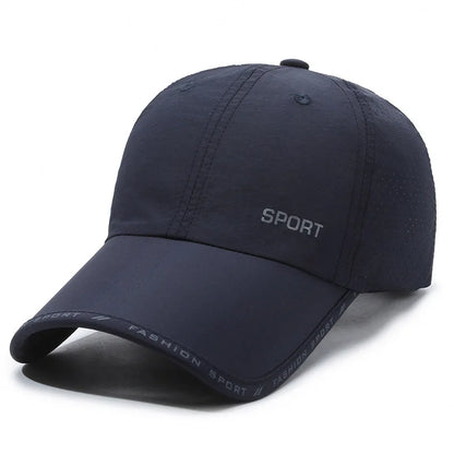 Quick Drying Solid Baseball Cap For Women & Men