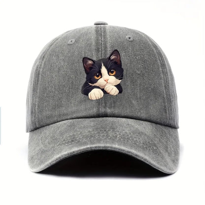 Funny Style Cat Patterned Baseball Cap