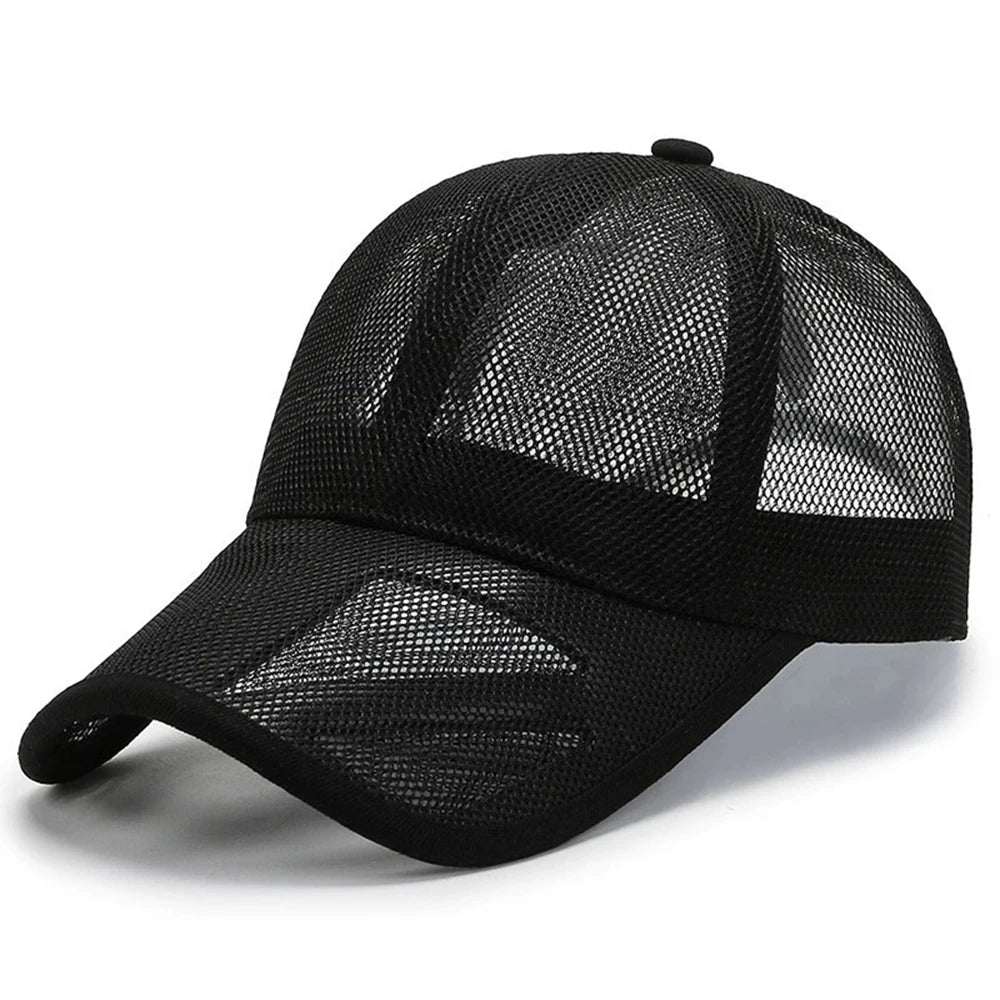 Sports Sunscreen Breathable Mesh Baseball Cap Openwork Brim Sunhat