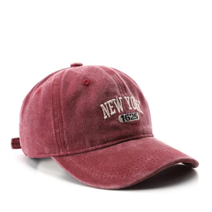Retro New York Embroidery Baseball Caps for Men Women Vintage