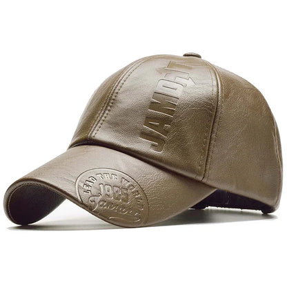 Unisex 1985 Imprinting Leather Baseball Caps
