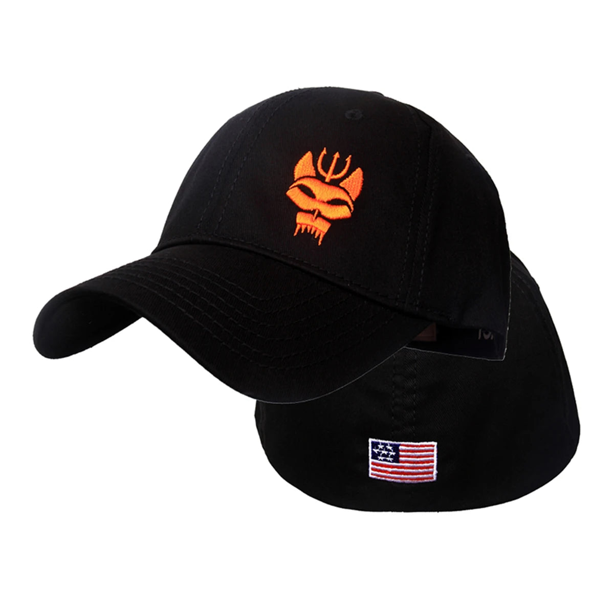 Unisex Forked Wolf Embroidery Snapback Camouflage Baseball Caps