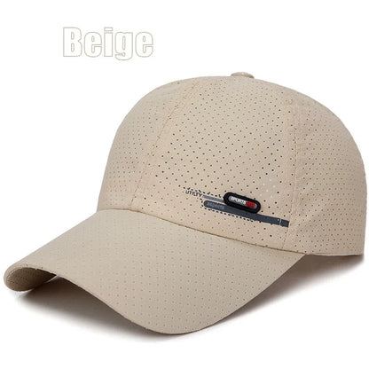 Breathable Perforated Quick-Drying Hat Fishing Sun Protection Baseball Cap