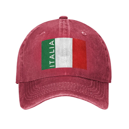 Flag of Italy Sun Baseball Cap Casual Men Women