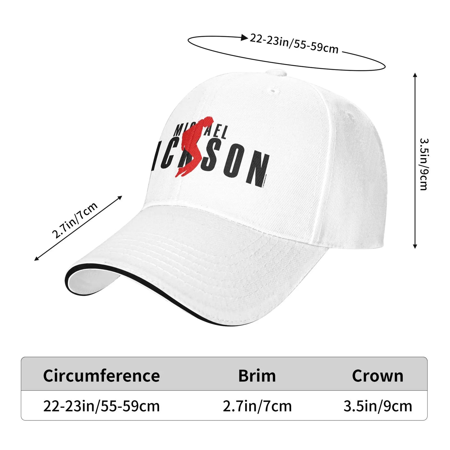 King of Pop Michaeles Jacksones MJ Merch Baseball Caps