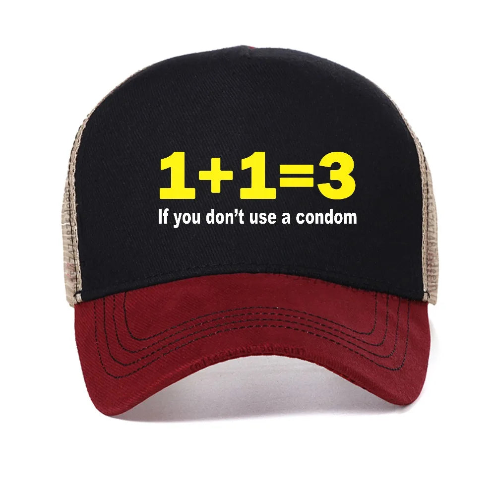 Programmer Printed Cap Casual Loose Streetwear Cool Men Mesh Baseball Caps