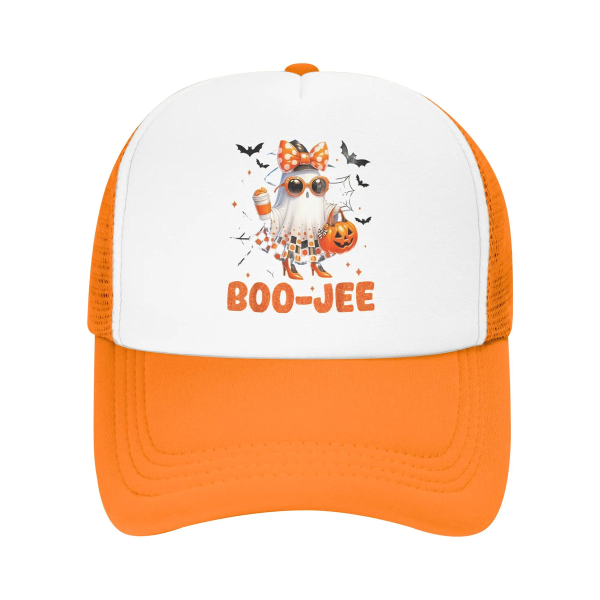 Halloween Boo Cute Ghost Mesh Baseball Caps