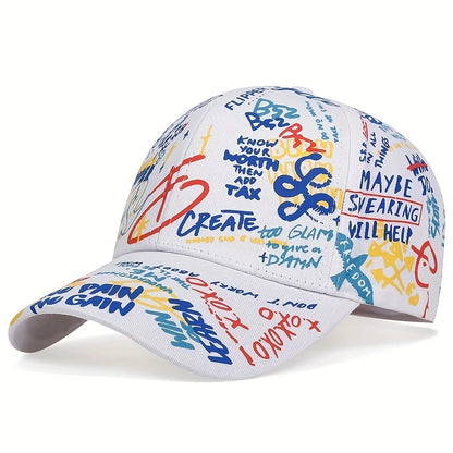 Fashion Graffiti Printing Baseball Cap Outdoor Cotton Casquatte Hat Men Women