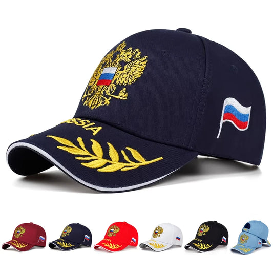 Unisex Double Headed Eagle Embroidery Baseball Caps Spring Autumn Sunscreen Hat