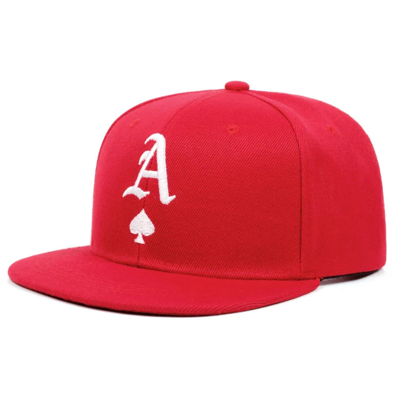 Unisex A Letter Label Embroidery Snapback Baseball Caps