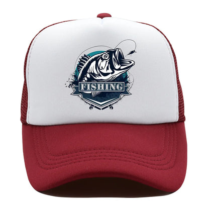 Fishing Print Baseball Cap