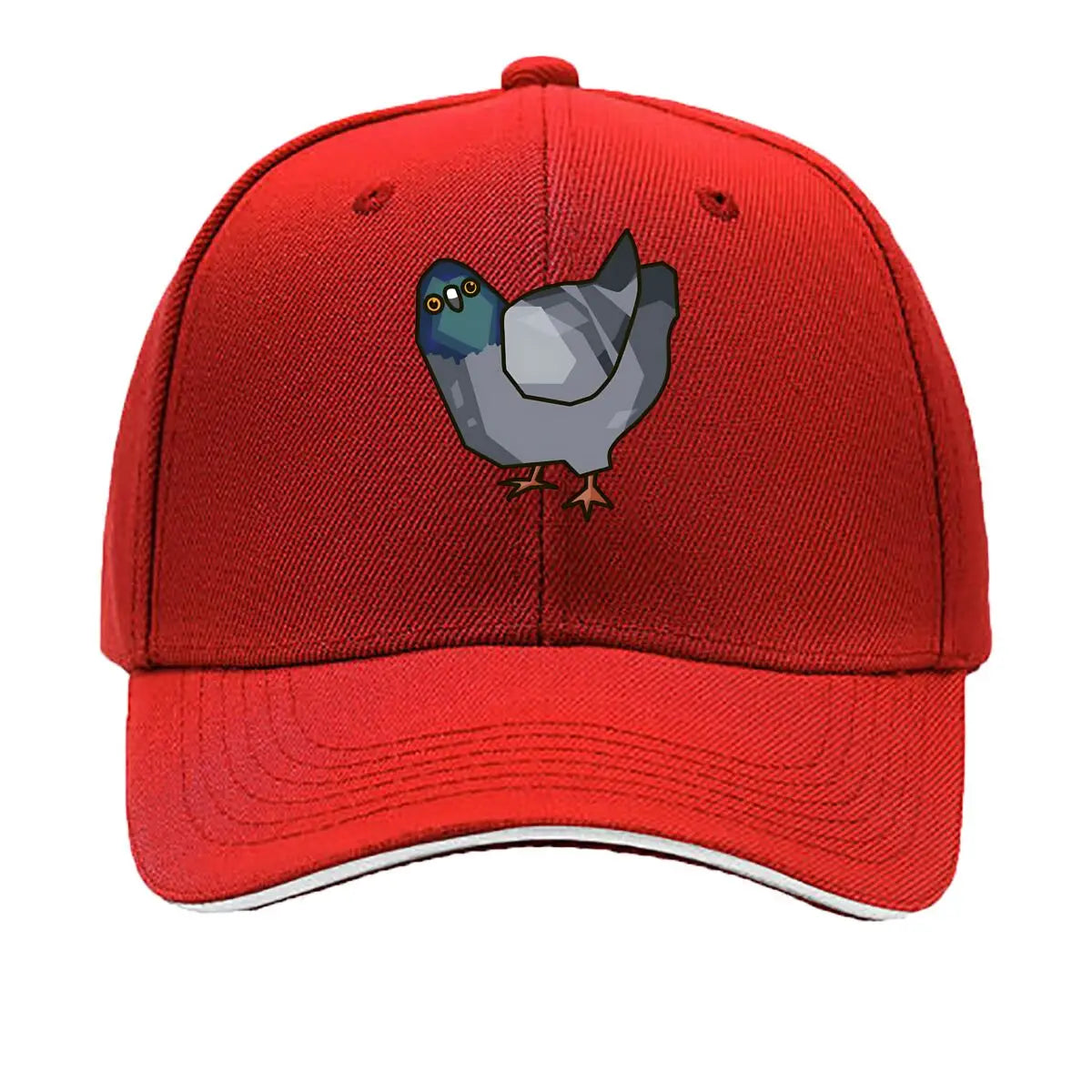 Low Poly Pigeon Quirky Character Baseball Cap