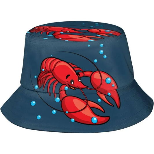 Lobster Fisherman Cap Hip Hop Gorras Summer Unisex Printing Bucket Hat