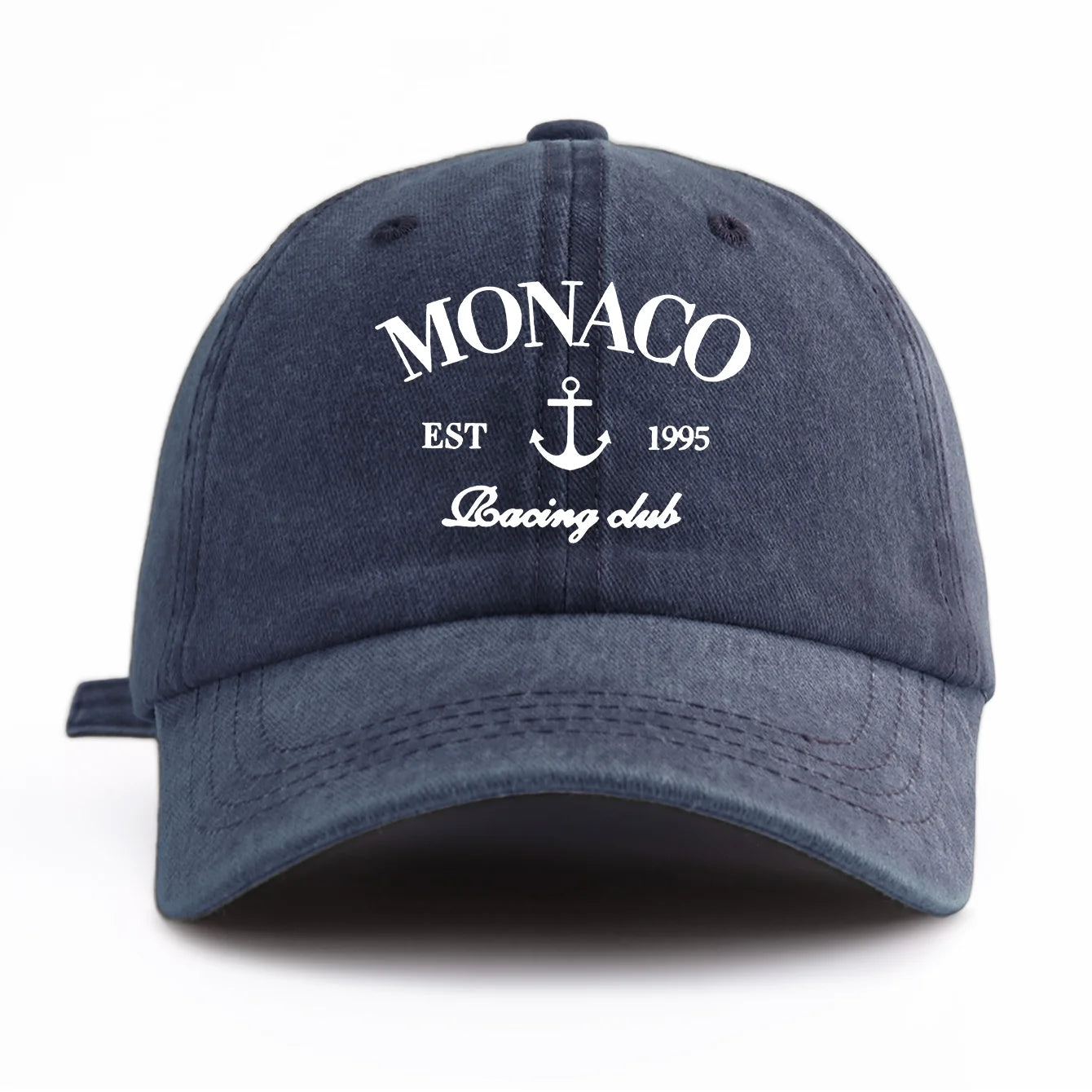 MONACO Print Washed Baseball Cap For Adults