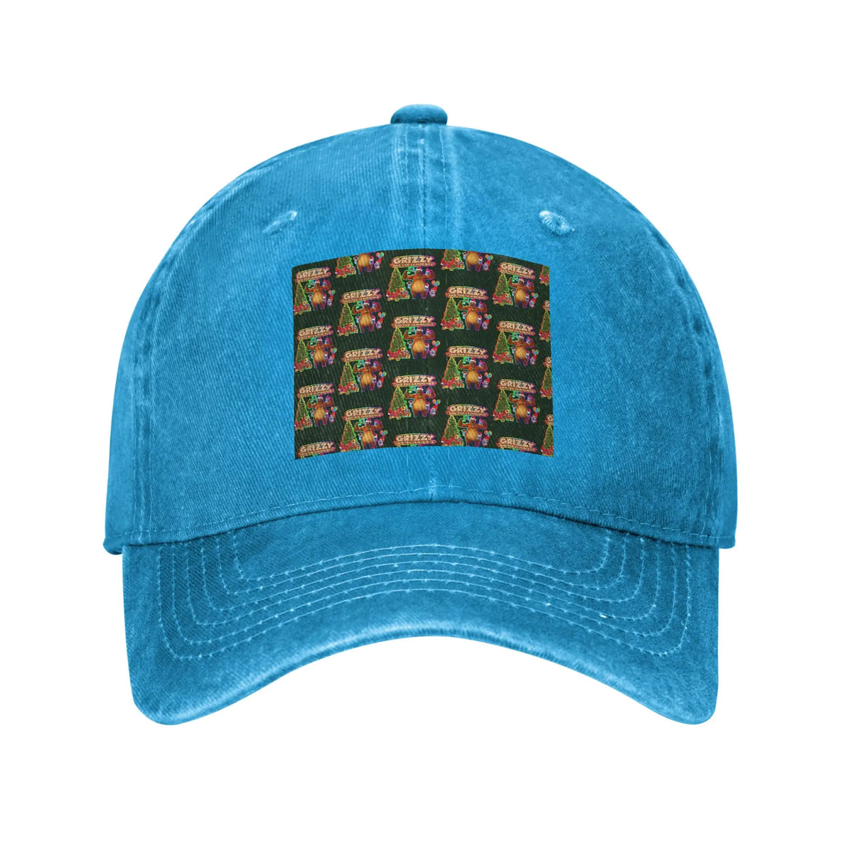 Grizzy And The Lemmings Denim Cap Casual Baseball Hats