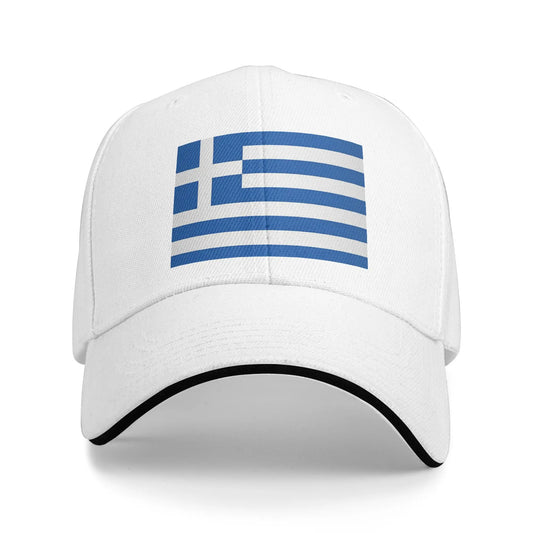 Greek Flag Greece Hellas Hellenic Sun Baseball Cap
