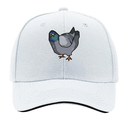Low Poly Pigeon Quirky Character Baseball Cap