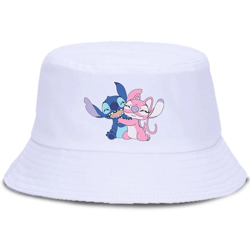 Lilo Stitch Parent-child Bucket Hat Summer Panama Bucket Cap Women Men