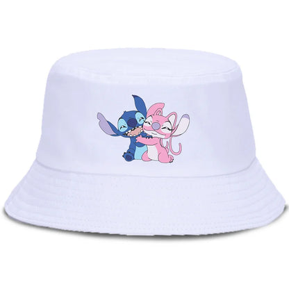 Lilo Stitch Parent-child Bucket Hat Summer Panama Bucket Cap Women Men