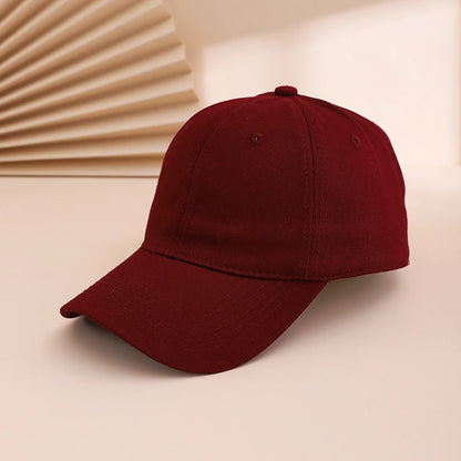 Casual Fashion Solid Color Soft-Top Baseball Cap