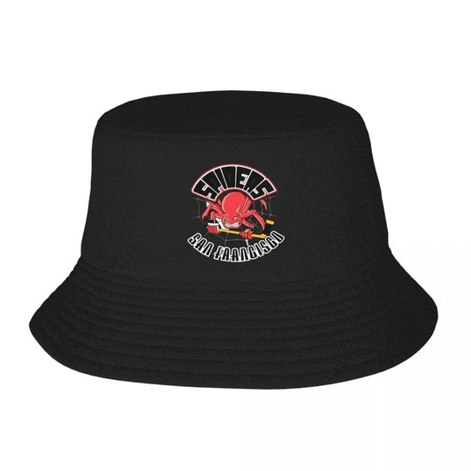 New Defunct San Francisco Spiders Hockey Team Logo Used From 1995 To 1996 Bucket Hat